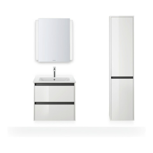 Duravit Möbelwaschtisch Me by Starck 63x49cm, we, m HL, ÜL, Hahnlochbank