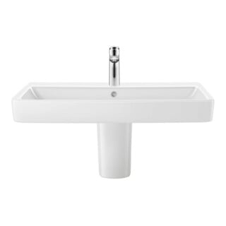Duravit Möbelwaschtisch No. 1 80x46cm, m HL, ÜL, Hahnlochbank, weiß