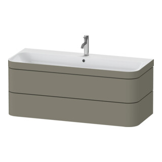 Duravit Möbelwaschtisch-Unterschrank Happy D.2 Plus 117,5x49cm, 2 La, 1 HL, steingrau s-matt