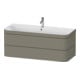 Duravit Möbelwaschtisch-Unterschrank Happy D.2 Plus 117,5x49cm, 2 La, 1 HL, steingrau s-matt