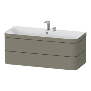 Duravit Möbelwaschtisch-Unterschrank Happy D.2 Plus 117,5x49cm, 2 La, 2 HL, steingrau s-matt