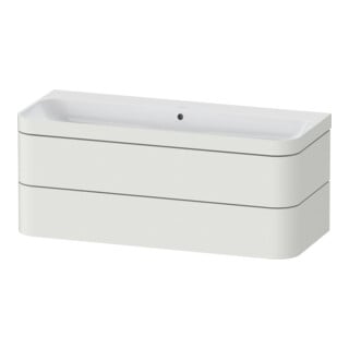 Duravit Möbelwaschtisch-Unterschrank Happy D.2 Plus 117,5x49cm, 2 La, o. HL, Nord we s-matt