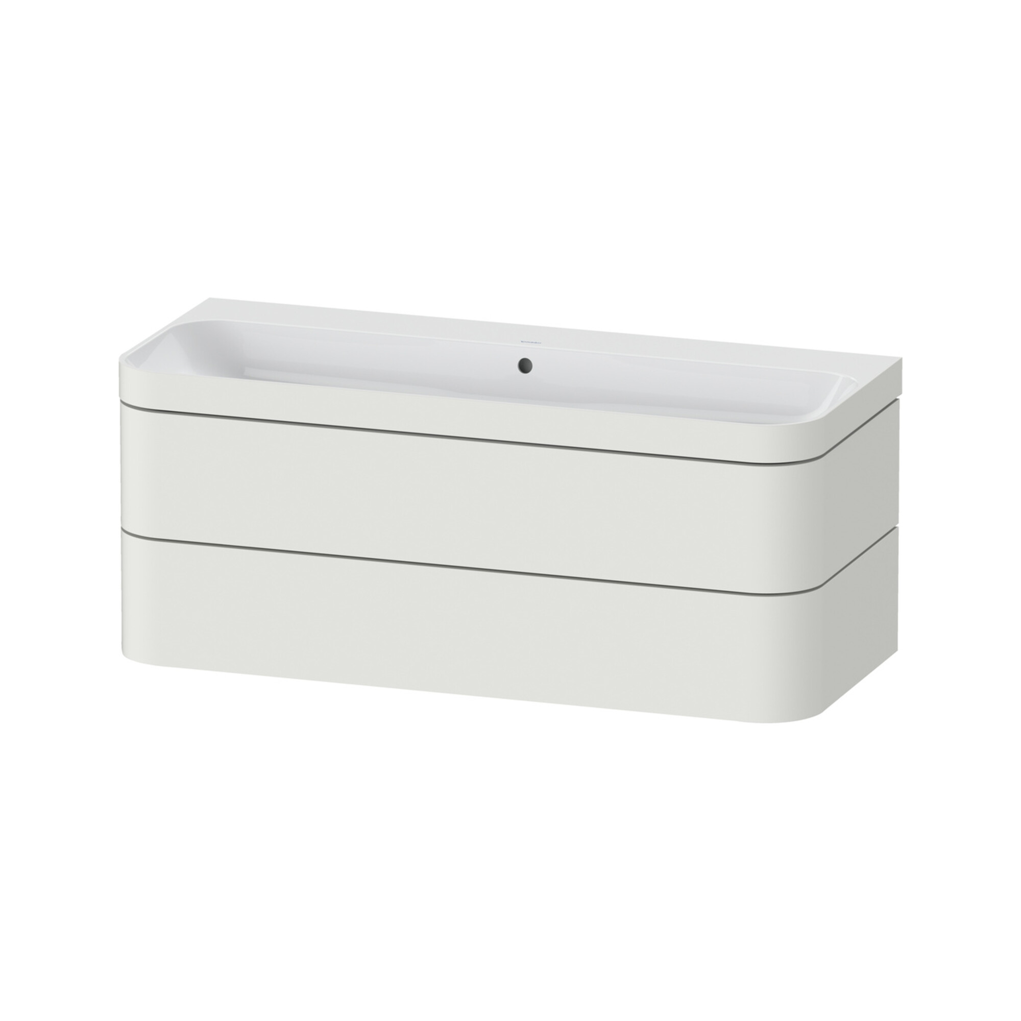 Duravit Möbelwaschtisch-Unterschrank Happy D.2 Plus 117,5x49cm, 2 La, o. HL, Nord we s-matt