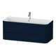 Duravit Möbelwaschtisch-Unterschrank Happy D.2 Plus 117,5x49cm, 2 Schubk., 1 HL, blau s-matt