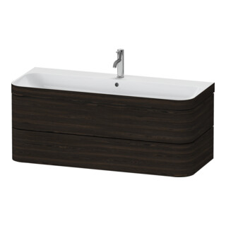 Duravit Möbelwaschtisch-Unterschrank Happy D.2 Plus 117,5x49cm, 2 Schubk., 1 HL, Nussb geb.