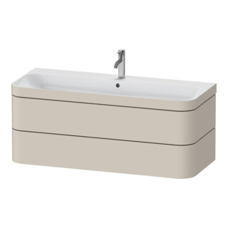 Duravit Möbelwaschtisch-Unterschrank Happy D.2 Plus 117,5x49cm, 2 Schubk., 1 HL, Tau matt