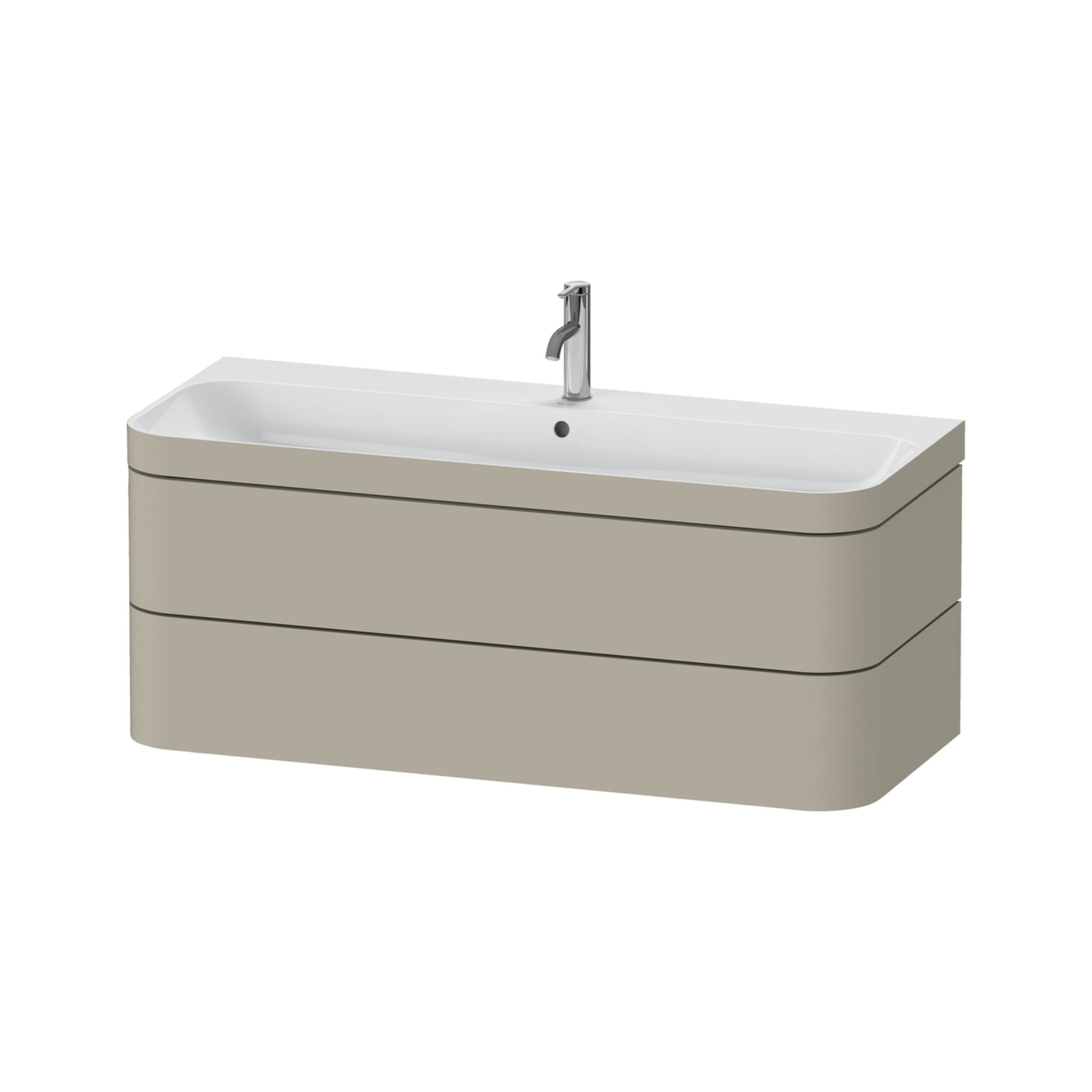 Duravit Möbelwaschtisch-Unterschrank Happy D.2 Plus 117,5x49cm, 2 Schubk., 1 HL, Tau s-matt