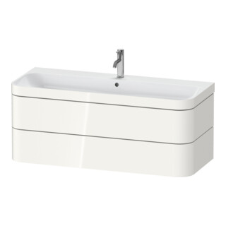 Duravit Möbelwaschtisch-Unterschrank Happy D.2 Plus 117,5x49cm, 2 Schubk., 1 HL, we hgl