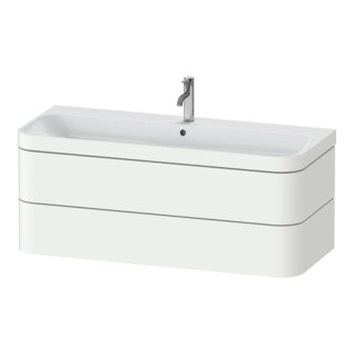 Duravit Möbelwaschtisch-Unterschrank Happy D.2 Plus 117,5x49cm, 2 Schubk., 1 HL, we s-matt