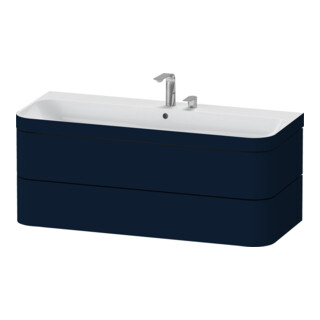 Duravit Möbelwaschtisch-Unterschrank Happy D.2 Plus 117,5x49cm, 2 Schubk., 2 HL, blau s-matt