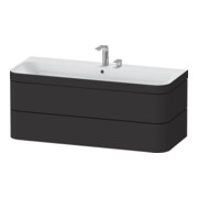 Duravit Möbelwaschtisch-Unterschrank Happy D.2 Plus 117,5x49cm, 2 Schubk., 2 HL, graph matt-1