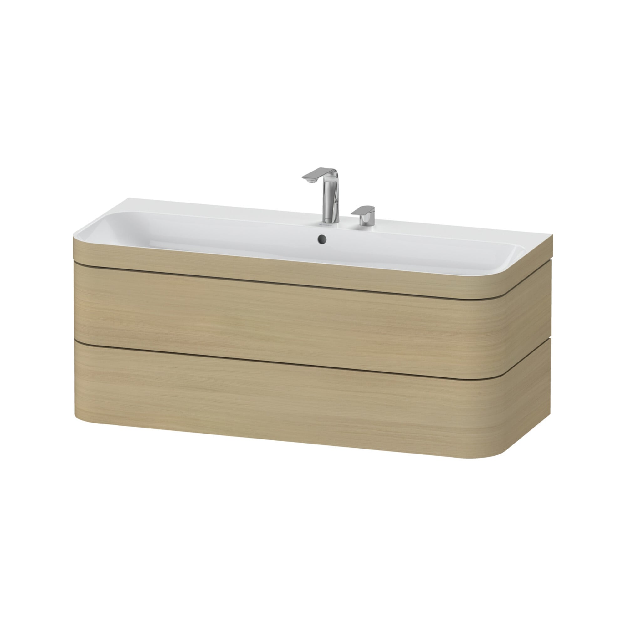 Duravit Möbelwaschtisch-Unterschrank Happy D.2 Plus 117,5x49cm, 2 Schubk., 2 HL, Medit. Ei