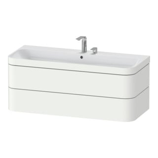 Duravit Möbelwaschtisch-Unterschrank Happy D.2 Plus 117,5x49cm, 2 Schubk., 2 HL, we matt