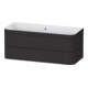 Duravit Möbelwaschtisch-Unterschrank Happy D.2 Plus 117,5x49cm, 2 Schubk., o. HL, graph matt