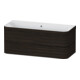 Duravit Möbelwaschtisch-Unterschrank Happy D.2 Plus 117,5x49cm, 2 Schubk., o. HL, Nussb geb.