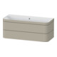 Duravit Möbelwaschtisch-Unterschrank Happy D.2 Plus 117,5x49cm, 2 Schubk., o. HL, Tau s-matt