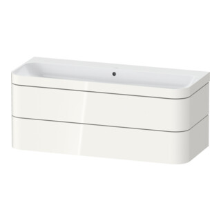 Duravit Möbelwaschtisch-Unterschrank Happy D.2 Plus 117,5x49cm, 2 Schubk., o. HL, we hgl