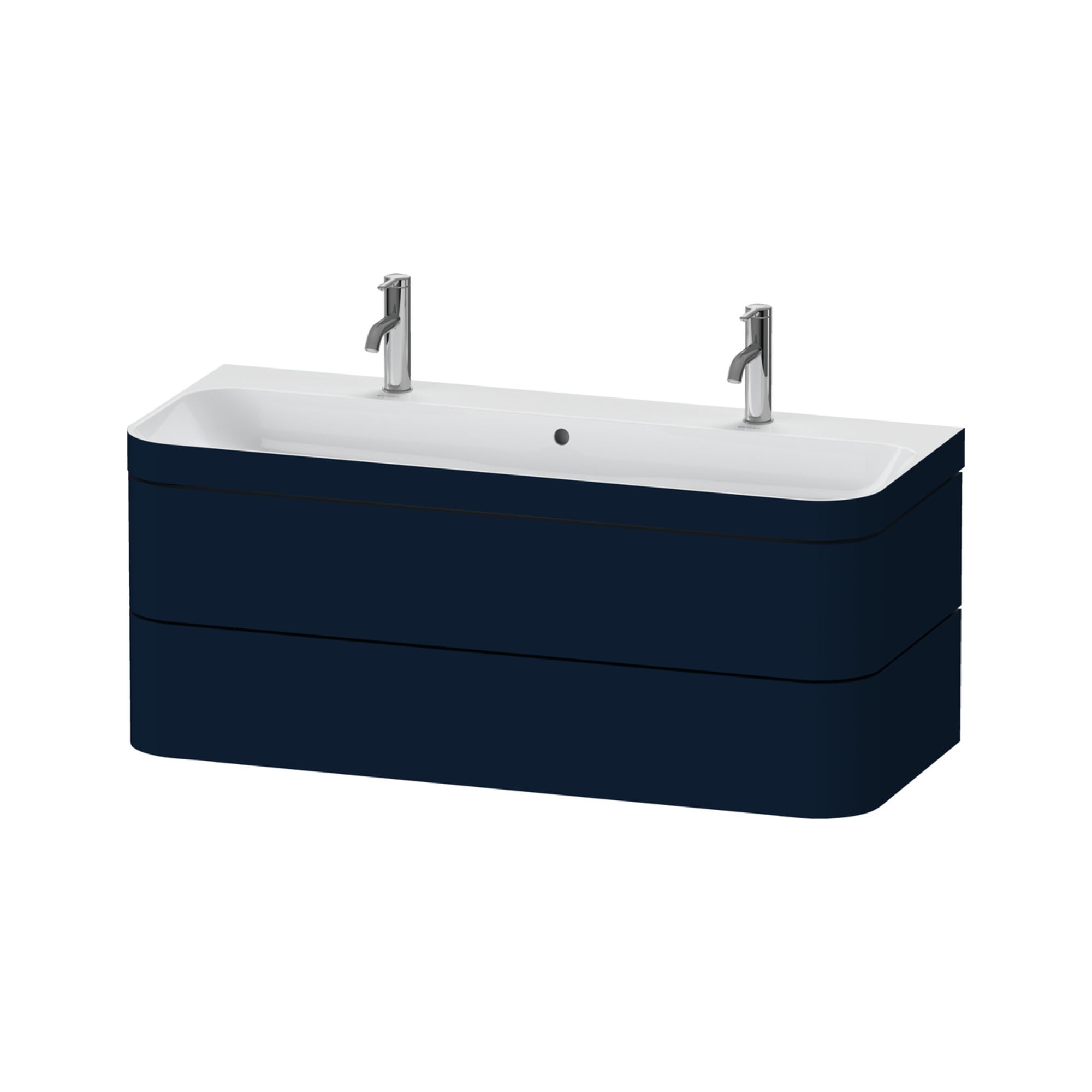 Duravit Möbelwaschtisch-Unterschrank Happy D.2 Plus 117,5x49cm, m 1 HL, 2 La, blau s-matt