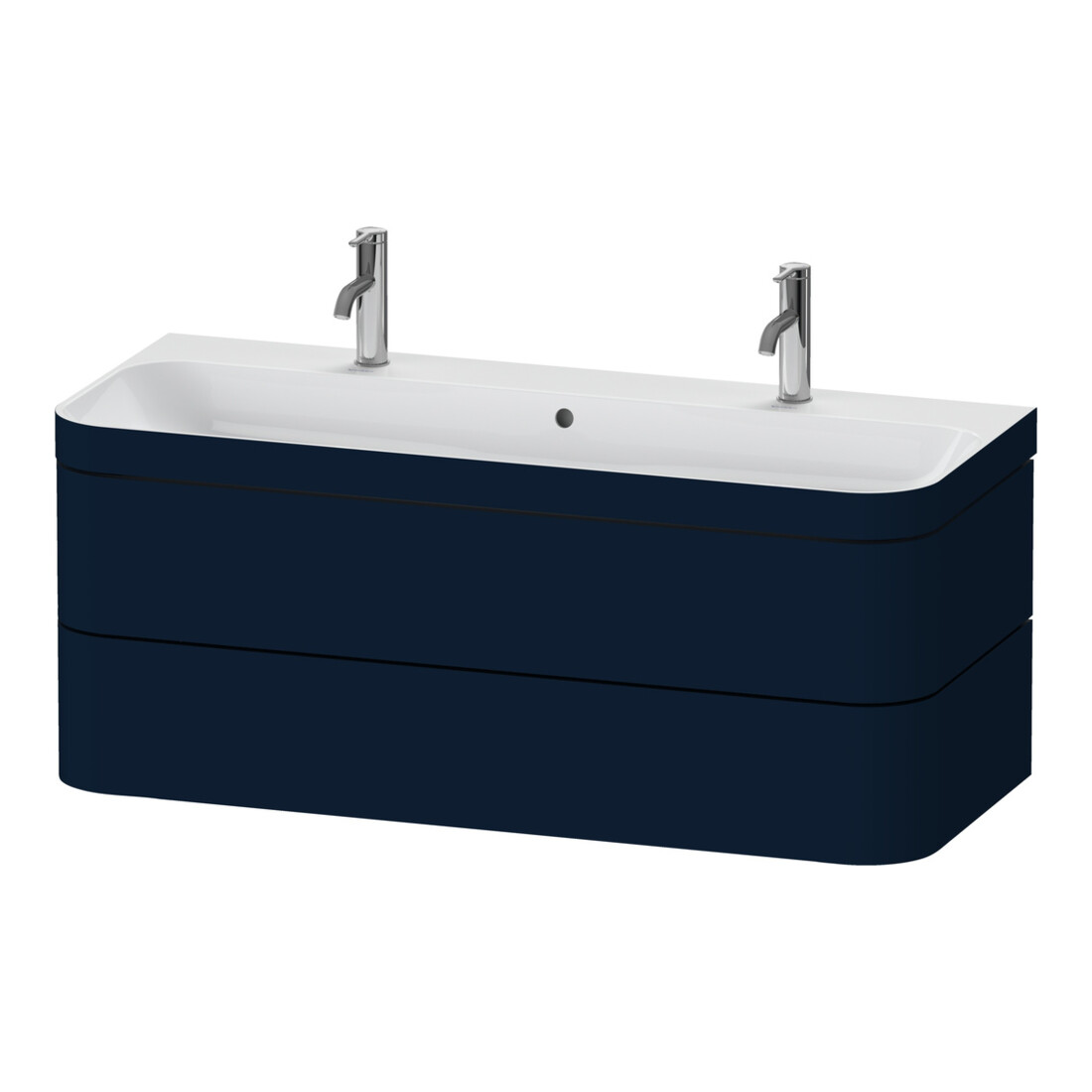 Duravit Möbelwaschtisch-Unterschrank Happy D.2 Plus 117,5x49cm, m 1 HL, 2 La, blau s-matt