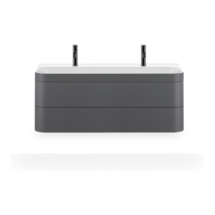 Duravit Möbelwaschtisch-Unterschrank Happy D.2 Plus 117,5x49cm, m 1 HL, 2 La, graph matt