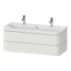 Duravit Möbelwaschtisch-Unterschrank Happy D.2 Plus 117,5x49cm, m 1 HL, 2 La, Nord we s-matt