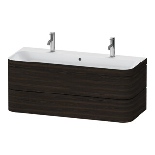Duravit Möbelwaschtisch-Unterschrank Happy D.2 Plus 117,5x49cm, m 1 HL, 2 La, Nussb geb.