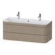 Duravit Möbelwaschtisch-Unterschrank Happy D.2 Plus 117,5x49cm, m 1 HL, 2 Schubk., leinen