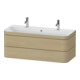 Duravit Möbelwaschtisch-Unterschrank Happy D.2 Plus 117,5x49cm, m 1 HL, 2 Schubk., Medit. Ei