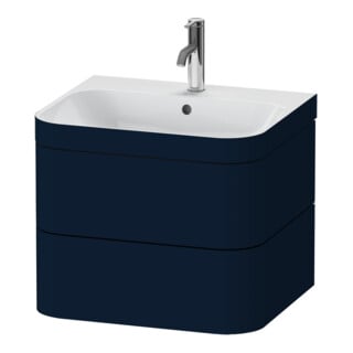Duravit Möbelwaschtisch-Unterschrank Happy D.2 Plus 57,5x49cm, 1 HL, blau s-matt, 2 Schubk.