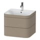 Duravit Möbelwaschtisch-Unterschrank Happy D.2 Plus 57,5x49cm, 1 HL, leinen, 2 Schubkästen-1