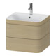 Duravit Möbelwaschtisch-Unterschrank Happy D.2 Plus 57,5x49cm, 1 HL, Medit. Ei, 2 Schubk.-1