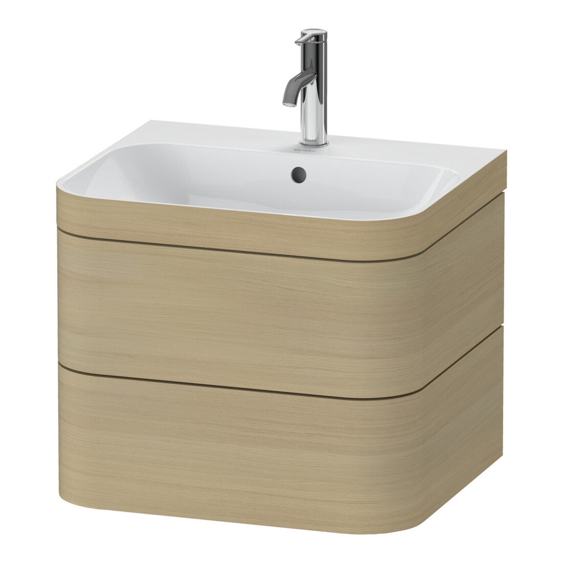 Duravit Möbelwaschtisch-Unterschrank Happy D.2 Plus 57,5x49cm, 1 HL, Medit. Ei, 2 Schubk.