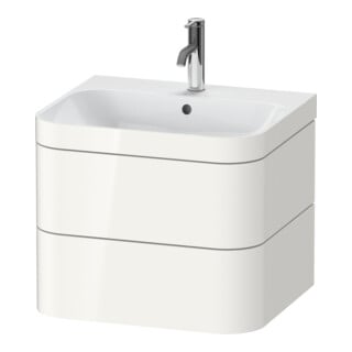 Duravit Möbelwaschtisch-Unterschrank Happy D.2 Plus 57,5x49cm, 1 HL, we hgl, 2 Schubkästen
