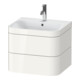 Duravit Möbelwaschtisch-Unterschrank Happy D.2 Plus 57,5x49cm, 1 HL, we hgl, 2 Schubkästen