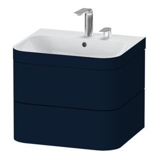 Duravit Möbelwaschtisch-Unterschrank Happy D.2 Plus 57,5x49cm, 2 HL, blau s-matt, 2 Schubk.
