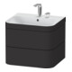 Duravit Möbelwaschtisch-Unterschrank Happy D.2 Plus 57,5x49cm, 2 HL, graph matt, 2 Schubk.-1