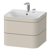 Duravit Möbelwaschtisch-Unterschrank Happy D.2 Plus 57,5x49cm, 2 HL, Tau matt, 2 Schubkästen