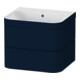 Duravit Möbelwaschtisch-Unterschrank Happy D.2 Plus 57,5x49cm, o. HL, blau s-matt, 2 Schubk.