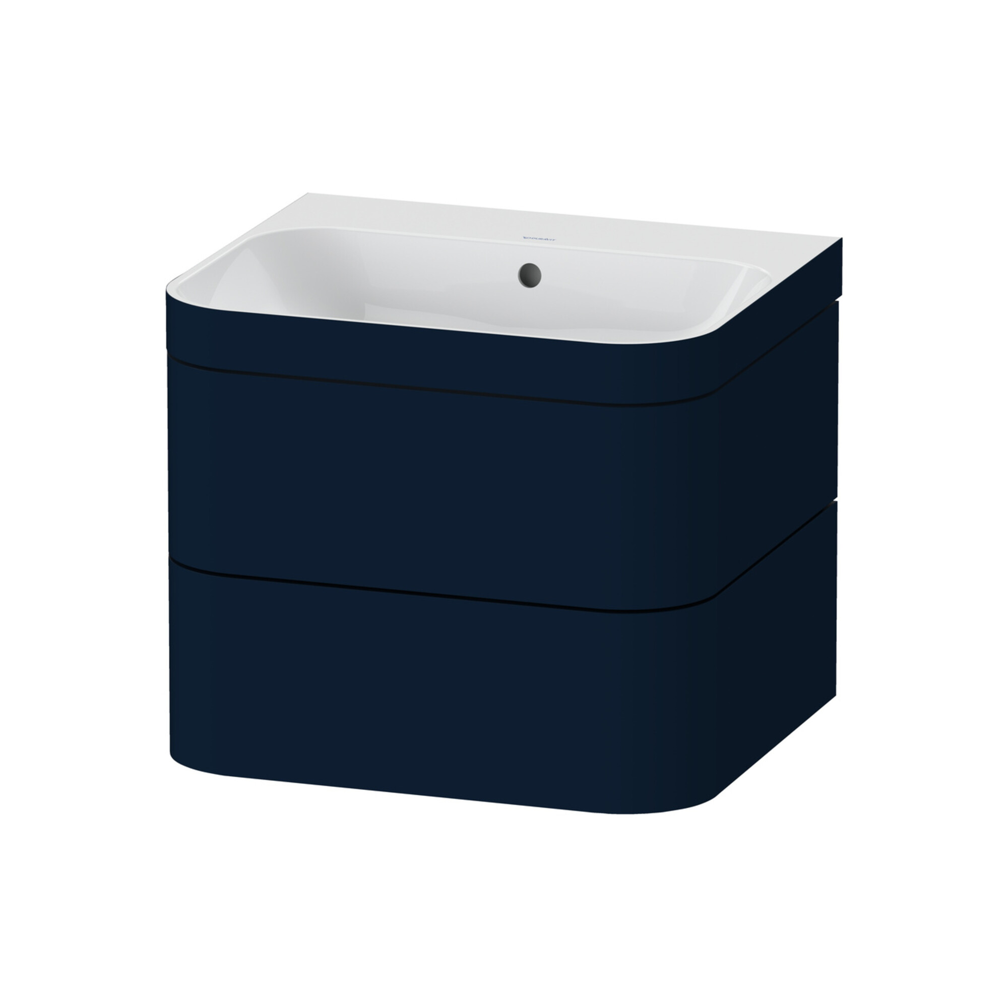 Duravit Möbelwaschtisch-Unterschrank Happy D.2 Plus 57,5x49cm, o. HL, blau s-matt, 2 Schubk.
