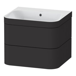 Duravit Möbelwaschtisch-Unterschrank Happy D.2 Plus 57,5x49cm, o. HL, graph matt, 2 Schubk.