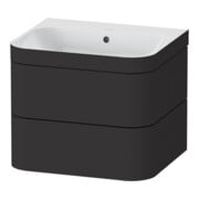 Duravit Möbelwaschtisch-Unterschrank Happy D.2 Plus 57,5x49cm, o. HL, graph matt, 2 Schubk.
