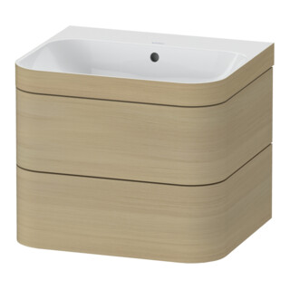 Duravit Möbelwaschtisch-Unterschrank Happy D.2 Plus 57,5x49cm, o. HL, Medit. Ei, 2 Schubk.