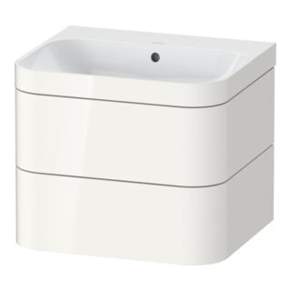 Duravit Möbelwaschtisch-Unterschrank Happy D.2 Plus 57,5x49cm, o. HL, we hgl, 2 Schubkästen