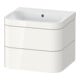 Duravit Möbelwaschtisch-Unterschrank Happy D.2 Plus 57,5x49cm, o. HL, we hgl, 2 Schubkästen-1