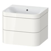 Duravit Möbelwaschtisch-Unterschrank Happy D.2 Plus 57,5x49cm, o. HL, we hgl, 2 Schubkästen
