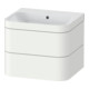 Duravit Möbelwaschtisch-Unterschrank Happy D.2 Plus 57,5x49cm, o. HL, we matt, 2 Schubkästen