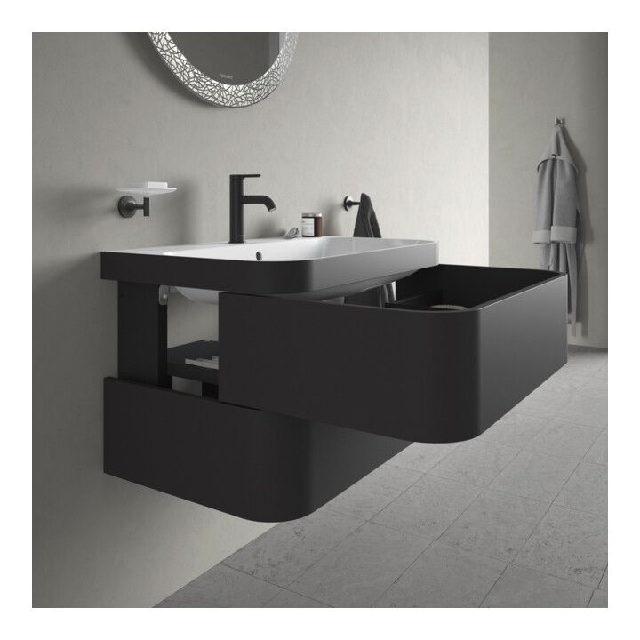 Duravit Möbelwaschtisch-Unterschrank Happy D.2 Plus 77,5x49cm, 1 HL, graph matt, 2 Schubk.