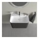 Duravit Möbelwaschtisch-Unterschrank Happy D.2 Plus 77,5x49cm, 1 HL, graph matt, 2 Schubk.