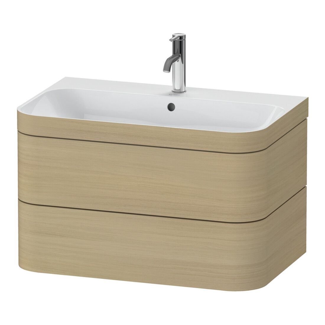 Duravit Möbelwaschtisch-Unterschrank Happy D.2 Plus 77,5x49cm, 1 HL, Medit. Ei, 2 Schubk.