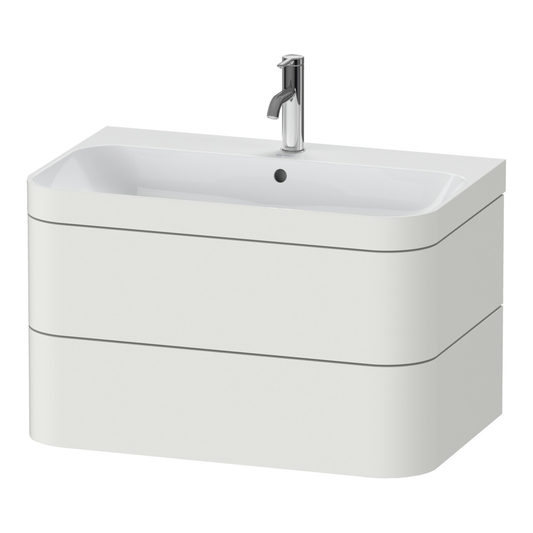 Duravit Möbelwaschtisch-Unterschrank Happy D.2 Plus 77,5x49cm, 1 HL, No we s-matt, 2 Schubk.